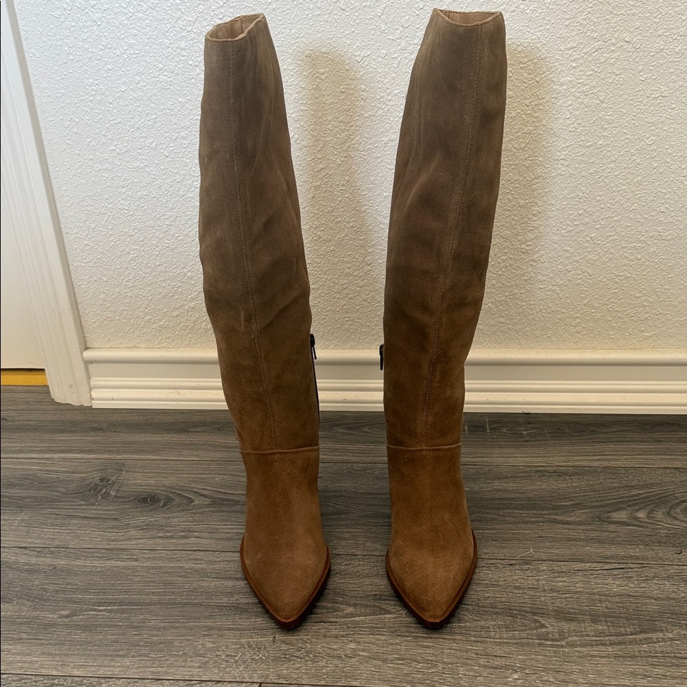House of Harlow Suede Knee-High Boots